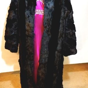Full Length Rabbit Fur Coat